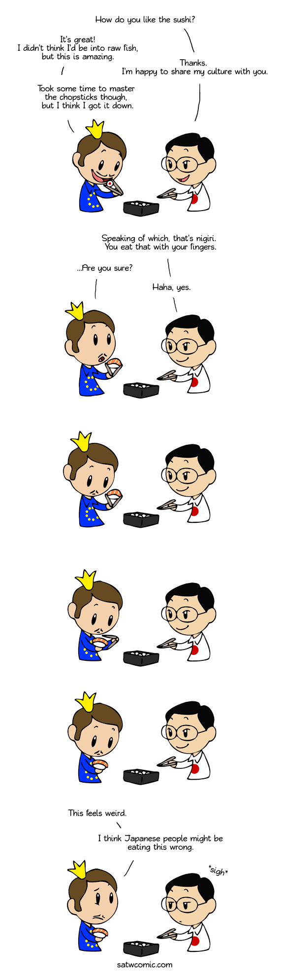 (Chop) sticky situation SatWcomic.com