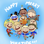 Happy cute Yule
