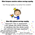 Red White and Rainbow stripes