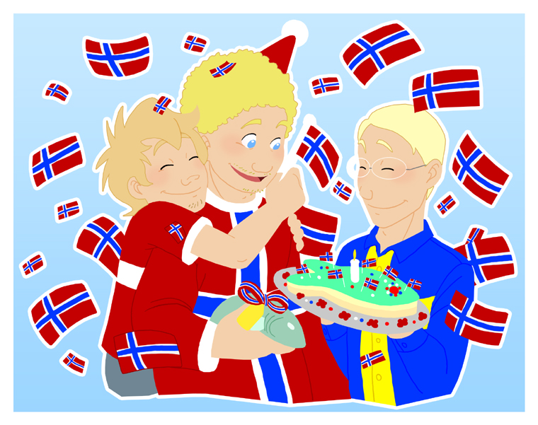 Happy Birthday Norway SatWcomic.com