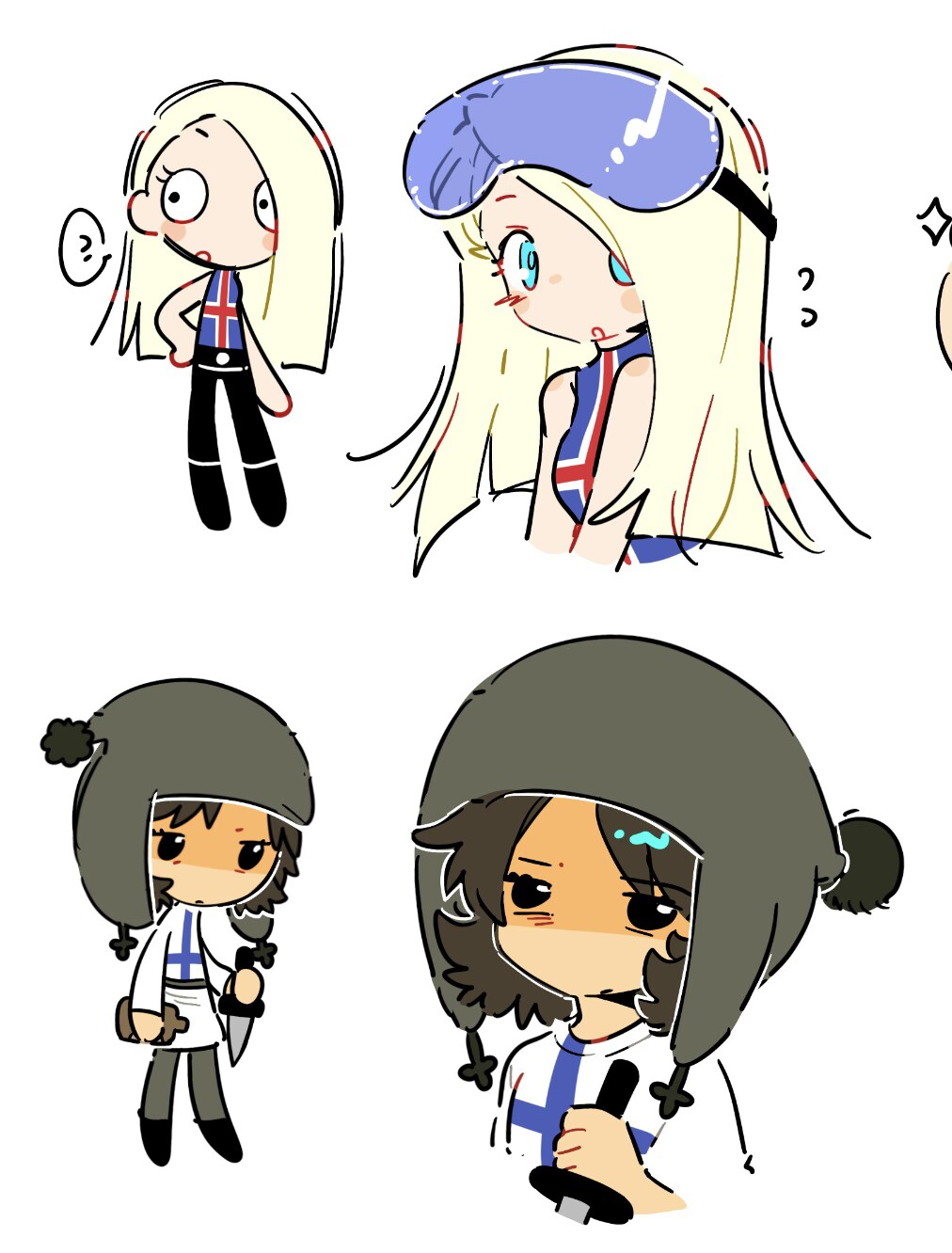sister Iceland and Finland！