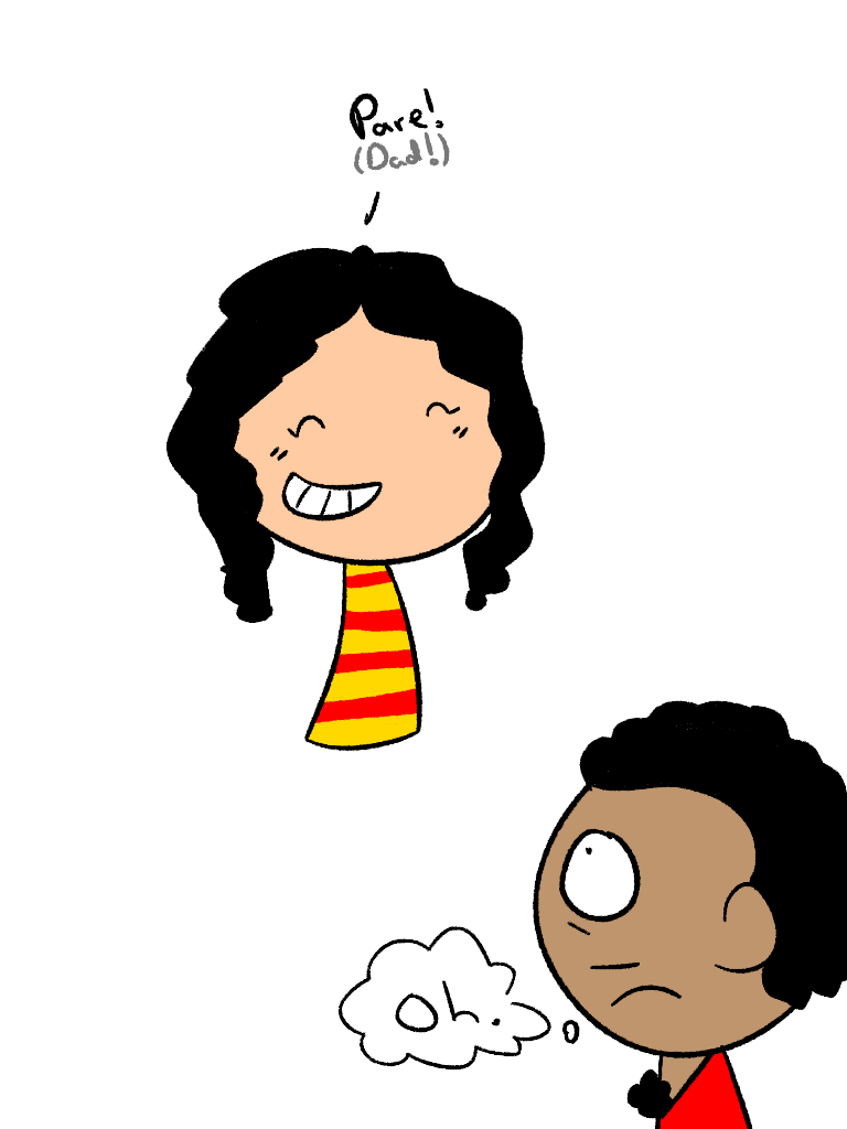 Catalonia and her dad Spain SatWcomic.com