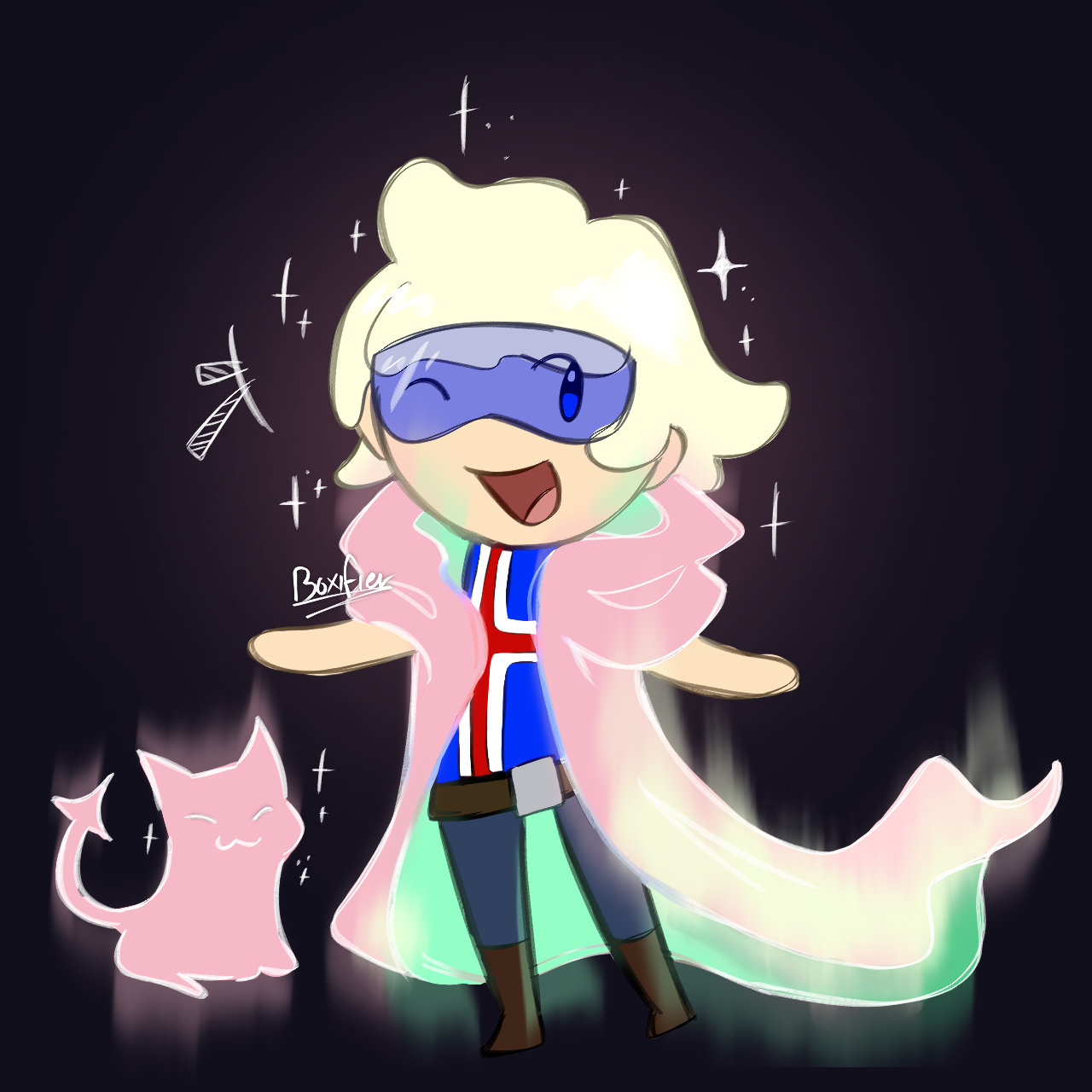 Iceland's Northern Lights SatWcomic.com