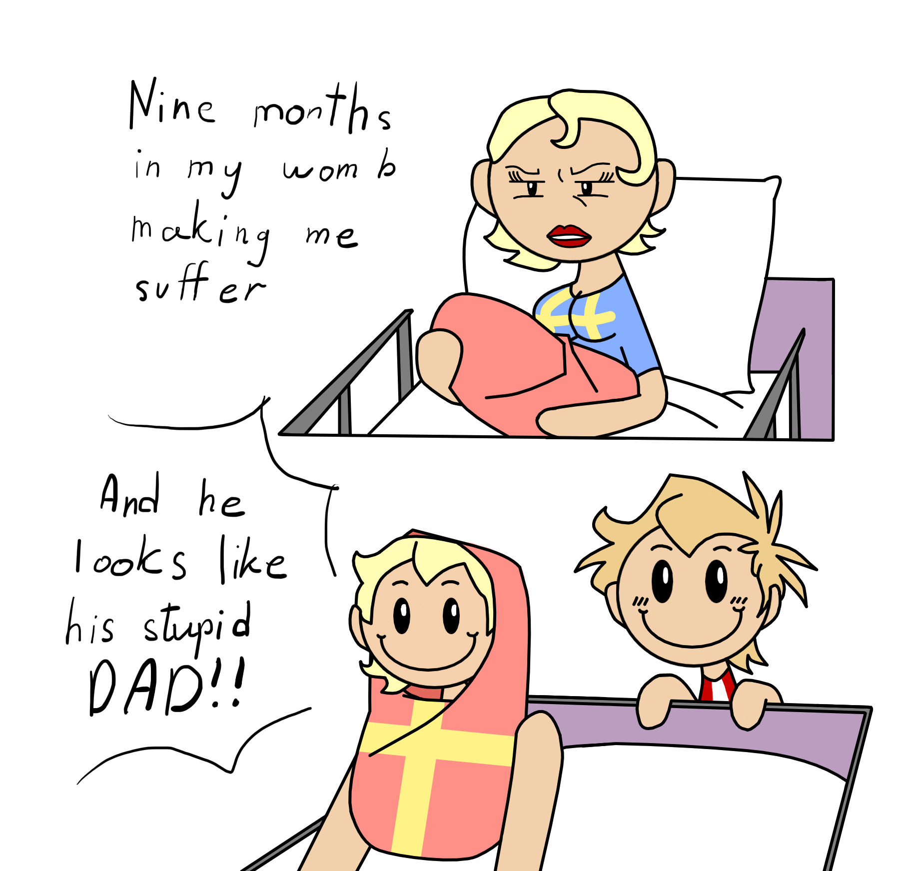 He's just like his father SatWcomic.com