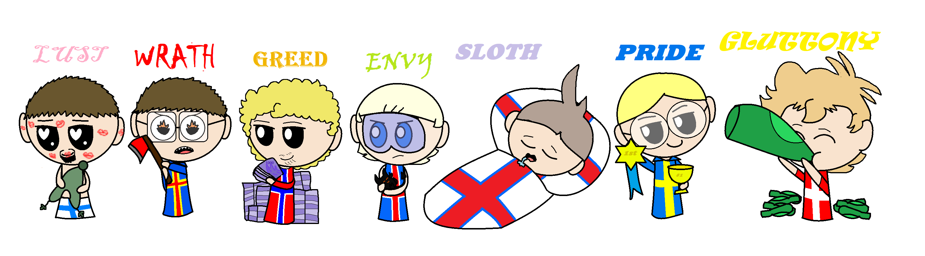 Nordic Seven Deadly Sin  SatWcomic.com