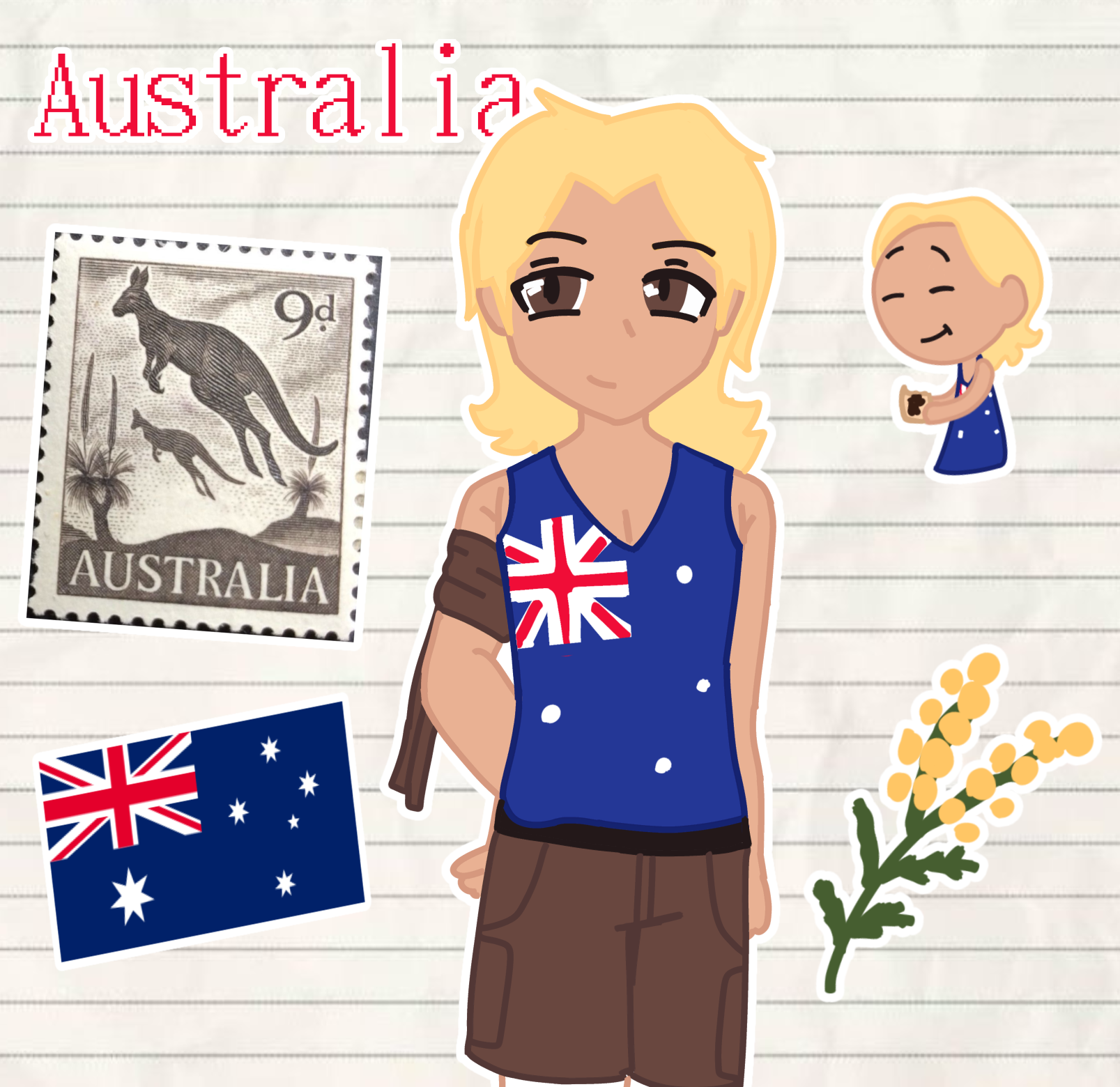 Australia fanart i guess SatWcomic.com