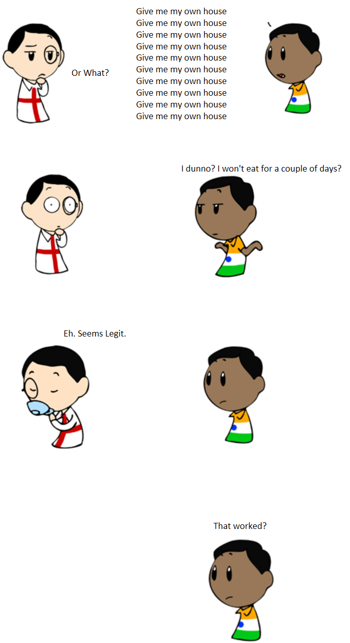 The Raj no more. The Raj no more. SatWcomic.com