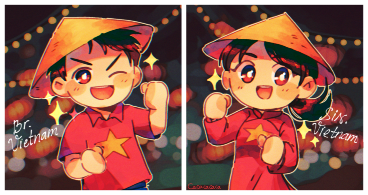 Vietnam and sister Vietnam but I got extra and went crazy with the artstyle SatWcomic.com