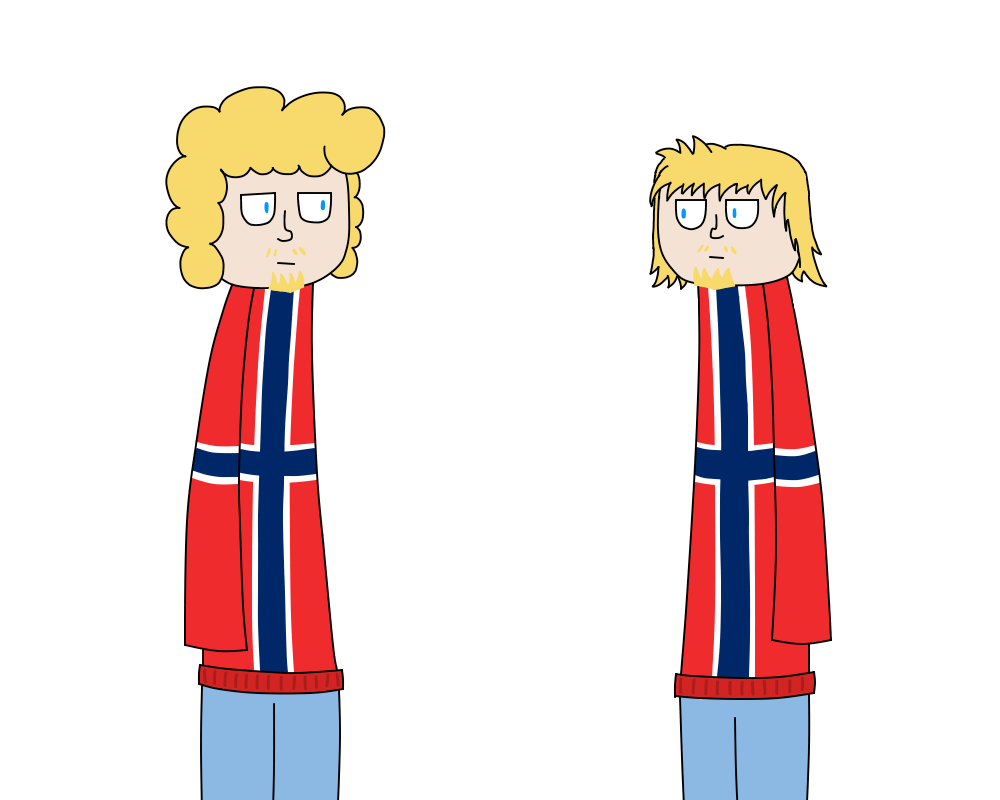 Norway with Straight Hair SatWcomic.com