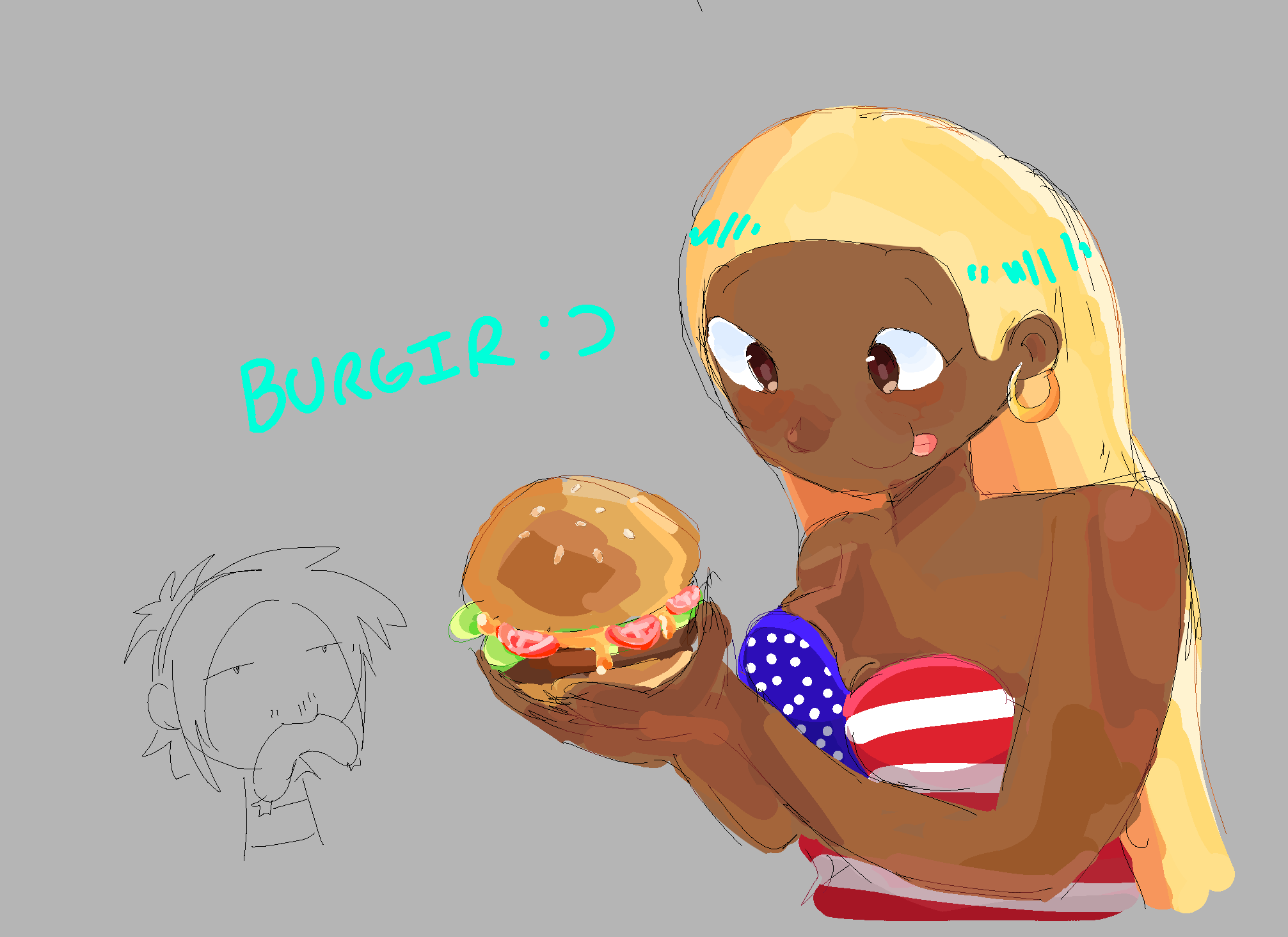 Sister America ft Germany and burger Sister America ft Germany and burger SatWcomic.com