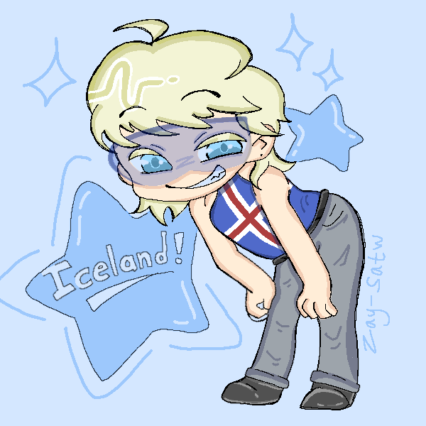 Chibi Iceland!! SatWcomic.com