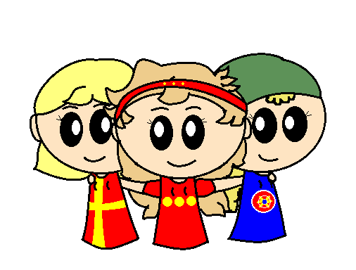 Sister FennoSwede, Sister Christiania and Sister Kven SatWcomic.com