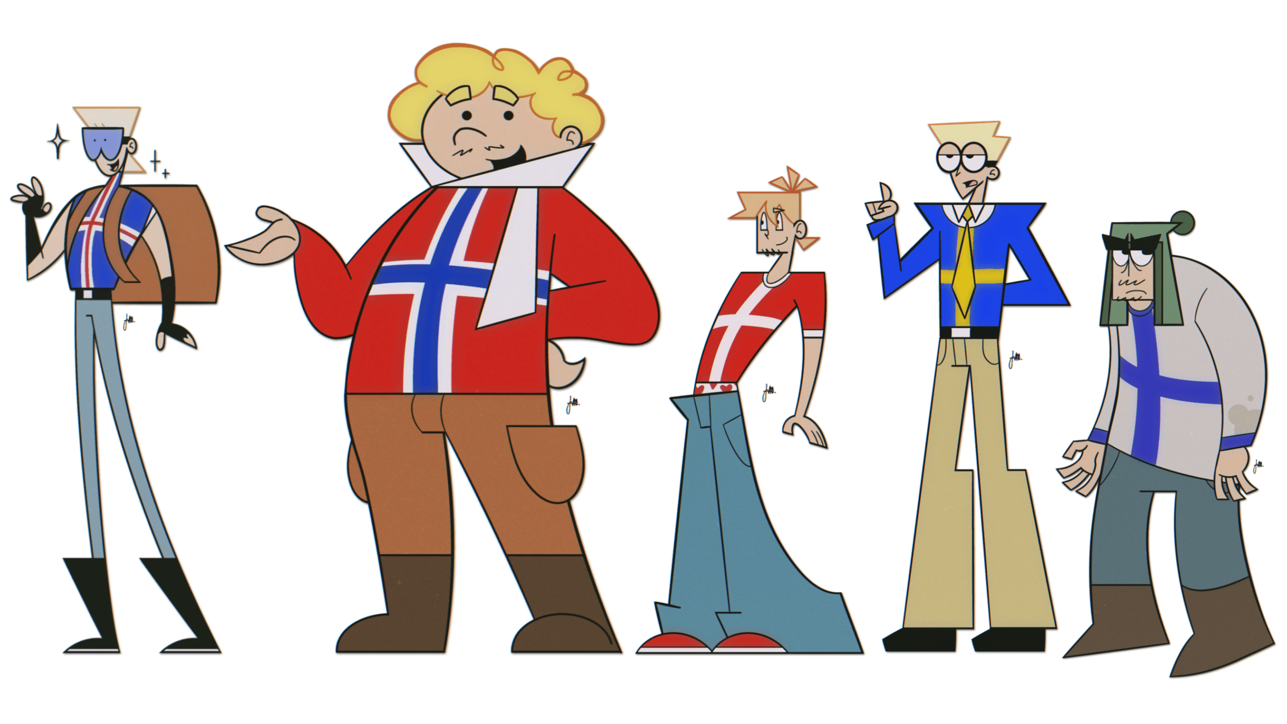 The Nordics... Redrawn SatWcomic.com