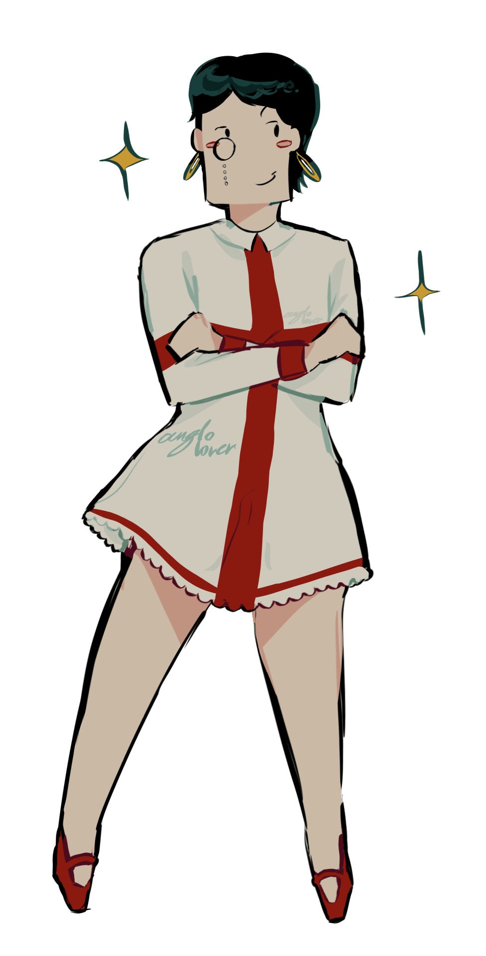 england in a dress redraw ?????!!! SatWcomic.com
