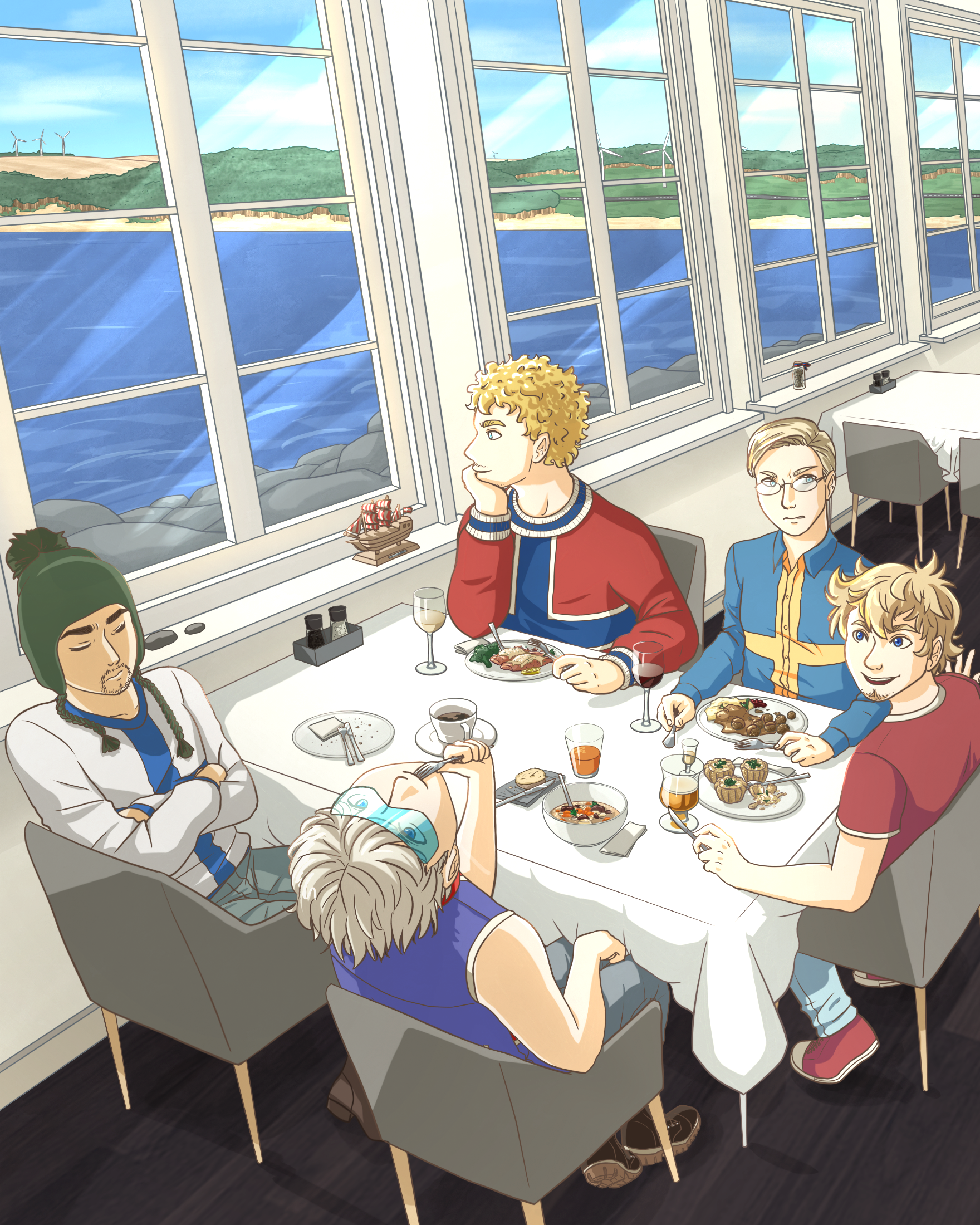 A dinner by the coast A dinner by the coast SatWcomic.com