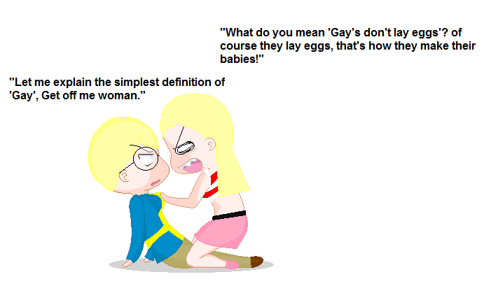 Gays don't lay eggs SatWcomic.com