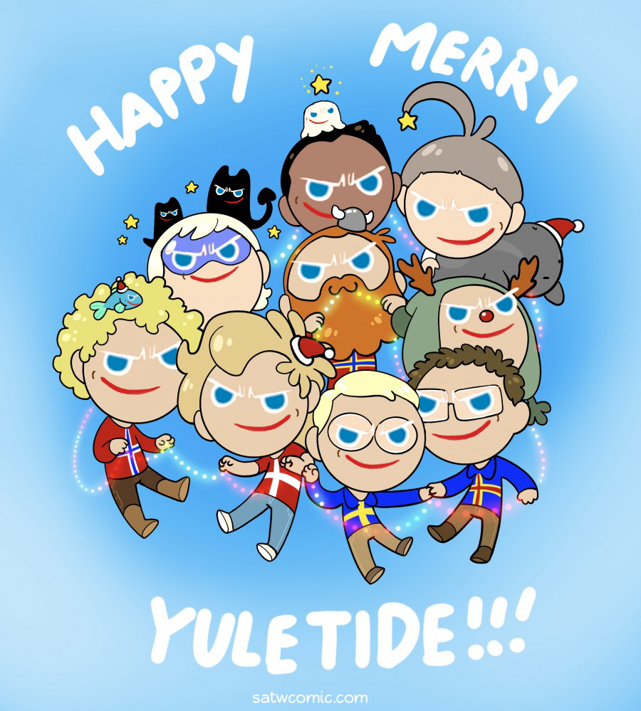 happy merry yuletide~! SatWcomic.com