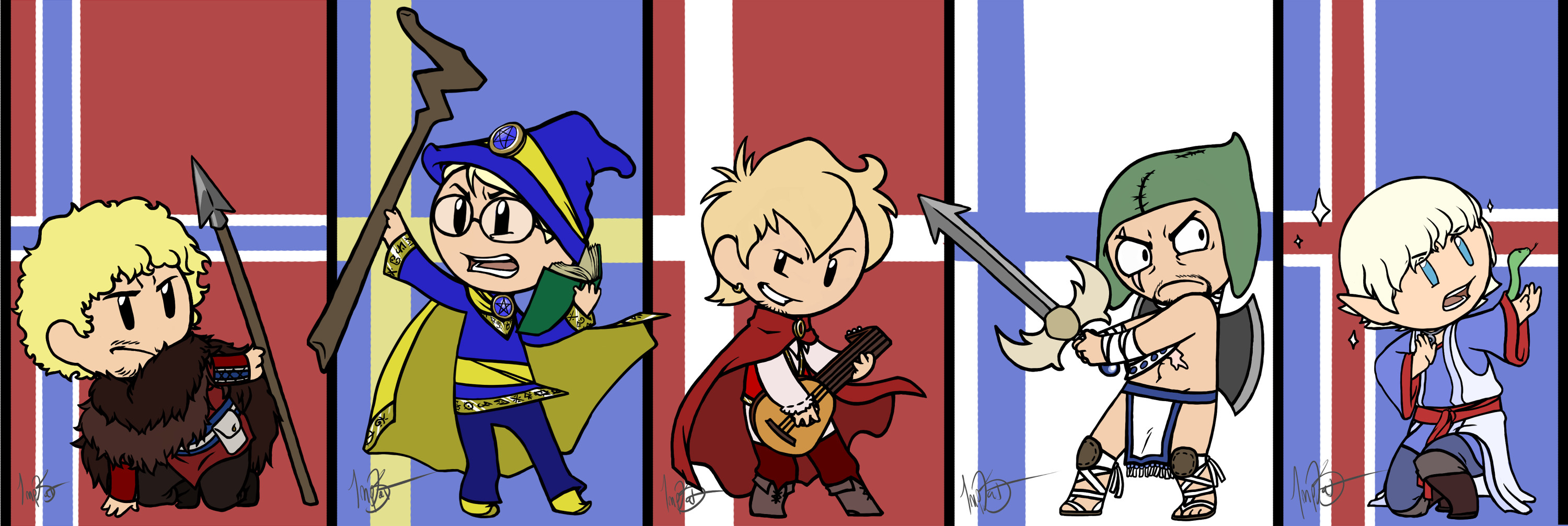 HWRUN Characters 01 SatWcomic.com
