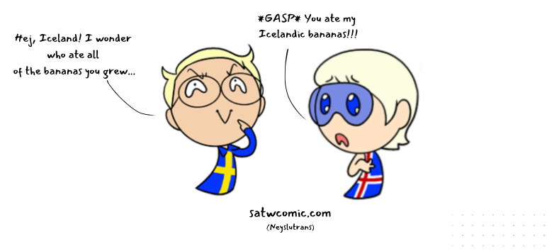 Icelandic Bananas Icelandic Bananas SatWcomic.com