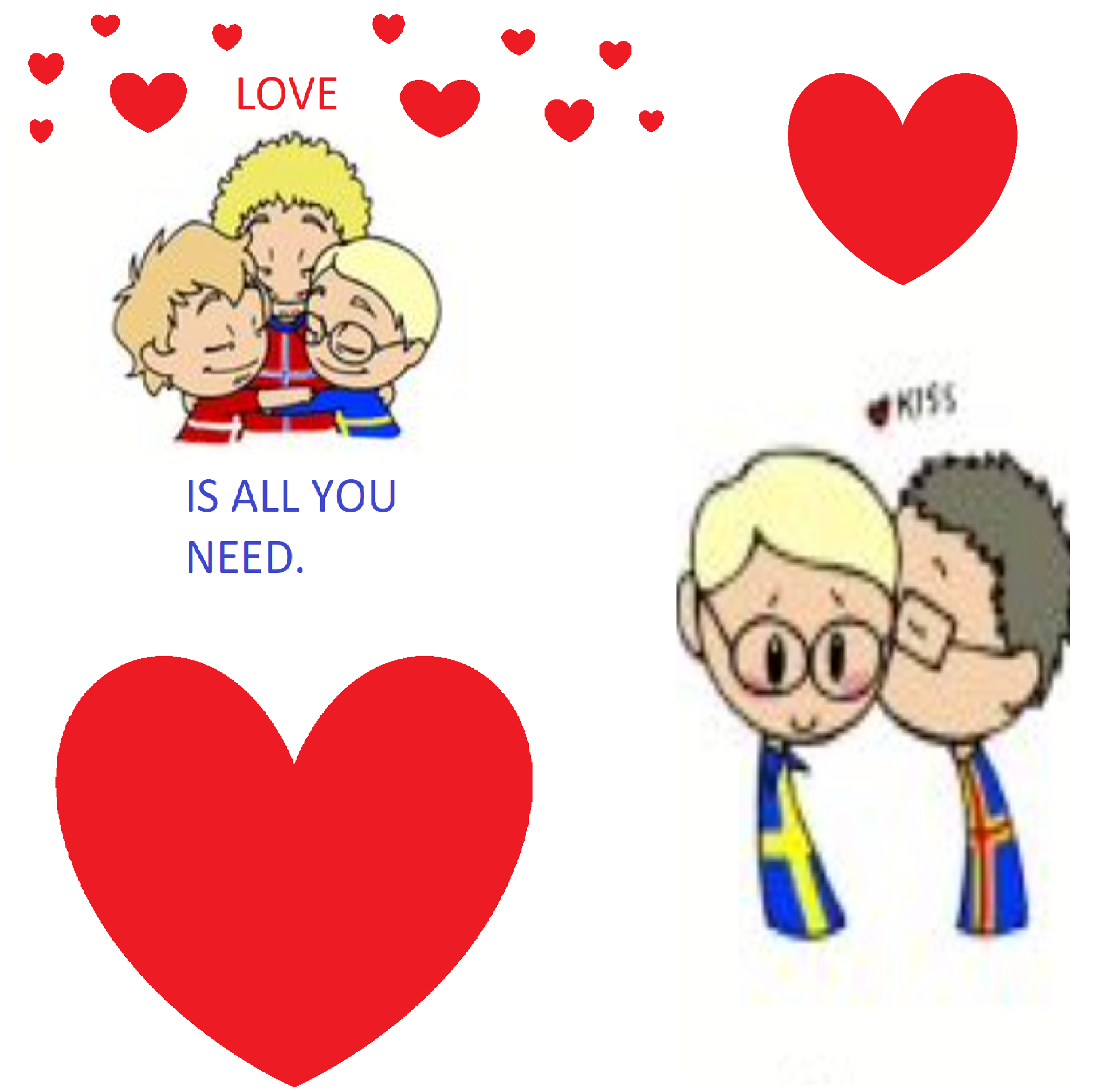''Love is all you need''. Card ''Love is all you need''. Card SatWcomic.com