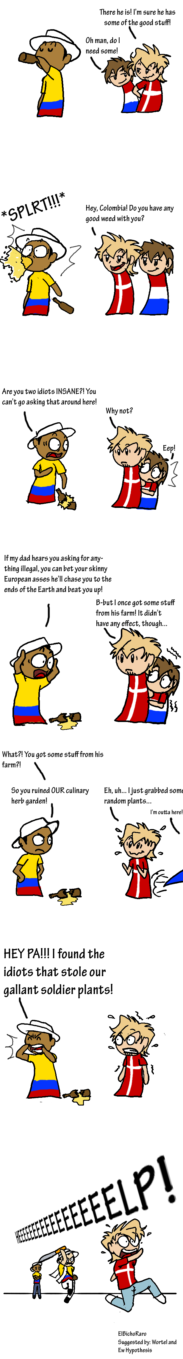 Never Ask Colombia Again For That! SatWcomic.com