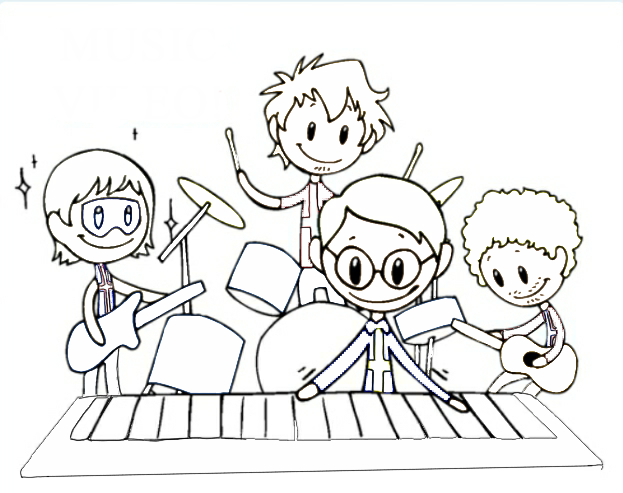 The Nordic Band Coloring Page SatWcomic.com
