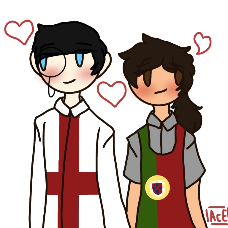 Portugal x England doodle