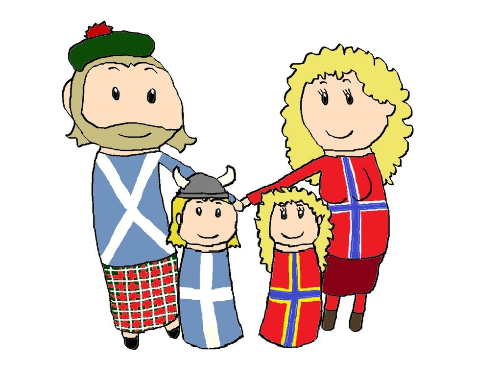 A Scottish-Norwegian family