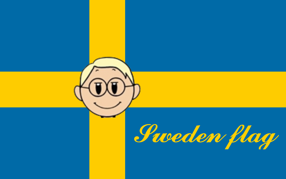 Sweden Flag.  SatWcomic.com