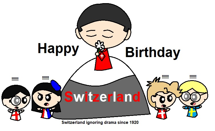 Happy Birthday Switzerland SatWcomic.com