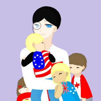 England and his kids 