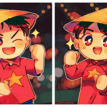 Vietnam and sister Vietnam but I got extra and went crazy with the artstyle