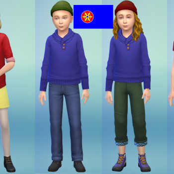 SatW Kids and their sisters in sims 4
