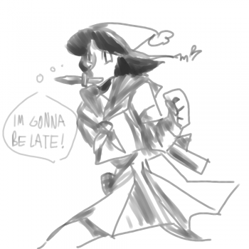 sister finland is late for school