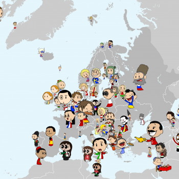 Map of Europe and the neighbourhood - All SatW characters so far
