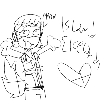 Iceland but a bit poorly drawn