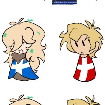 Little fan comic of Denmark with my oc :3