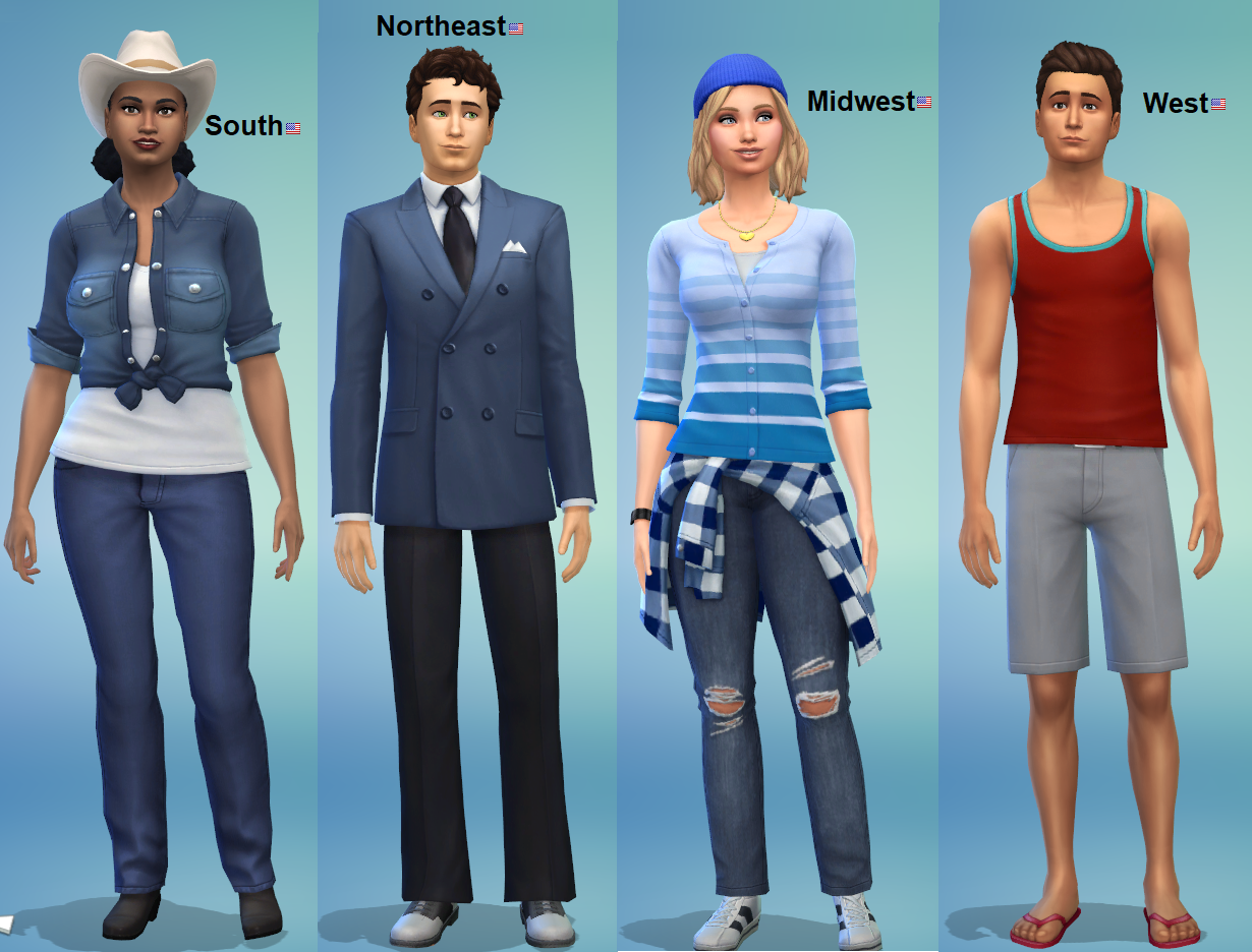 US Regions in Sims 4 US Regions in Sims 4 SatWcomic.com