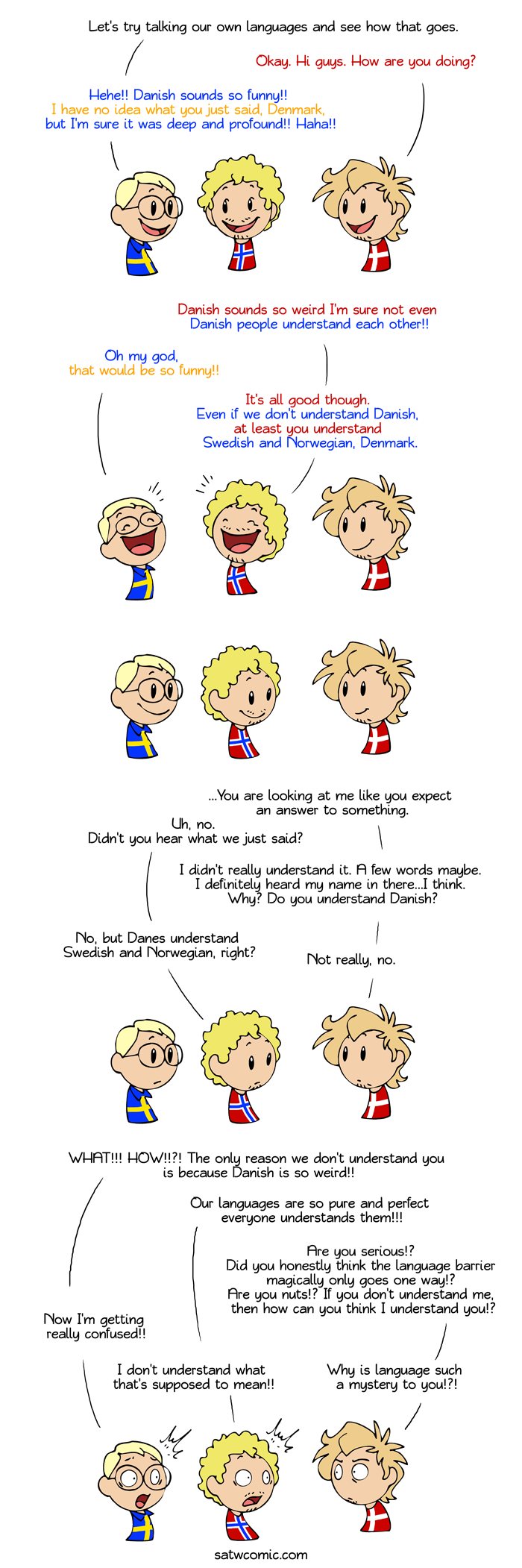Cold reality shower SatWcomic.com