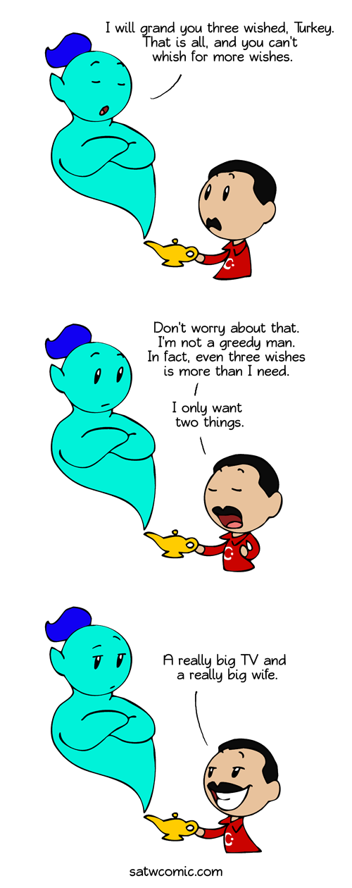 A simple man with simple needs