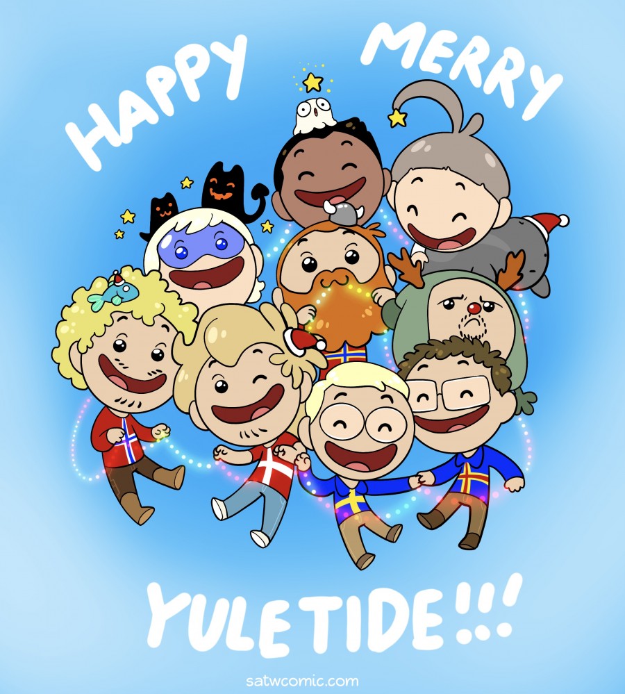 Happy cute Yule