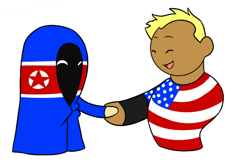 Norht Korea Handshake SatWcomic.com