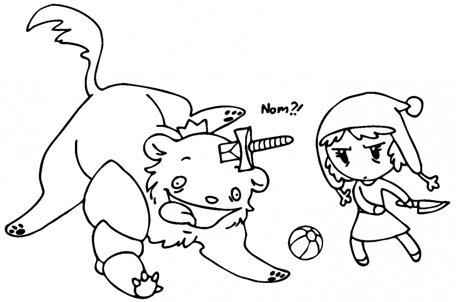 Special Lion from Colouring Book SatWcomic.com