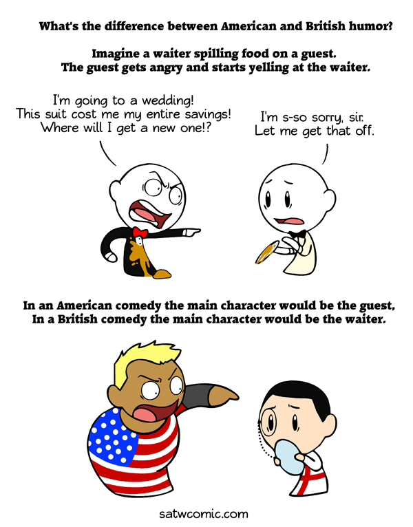 Two fools in a restaurant