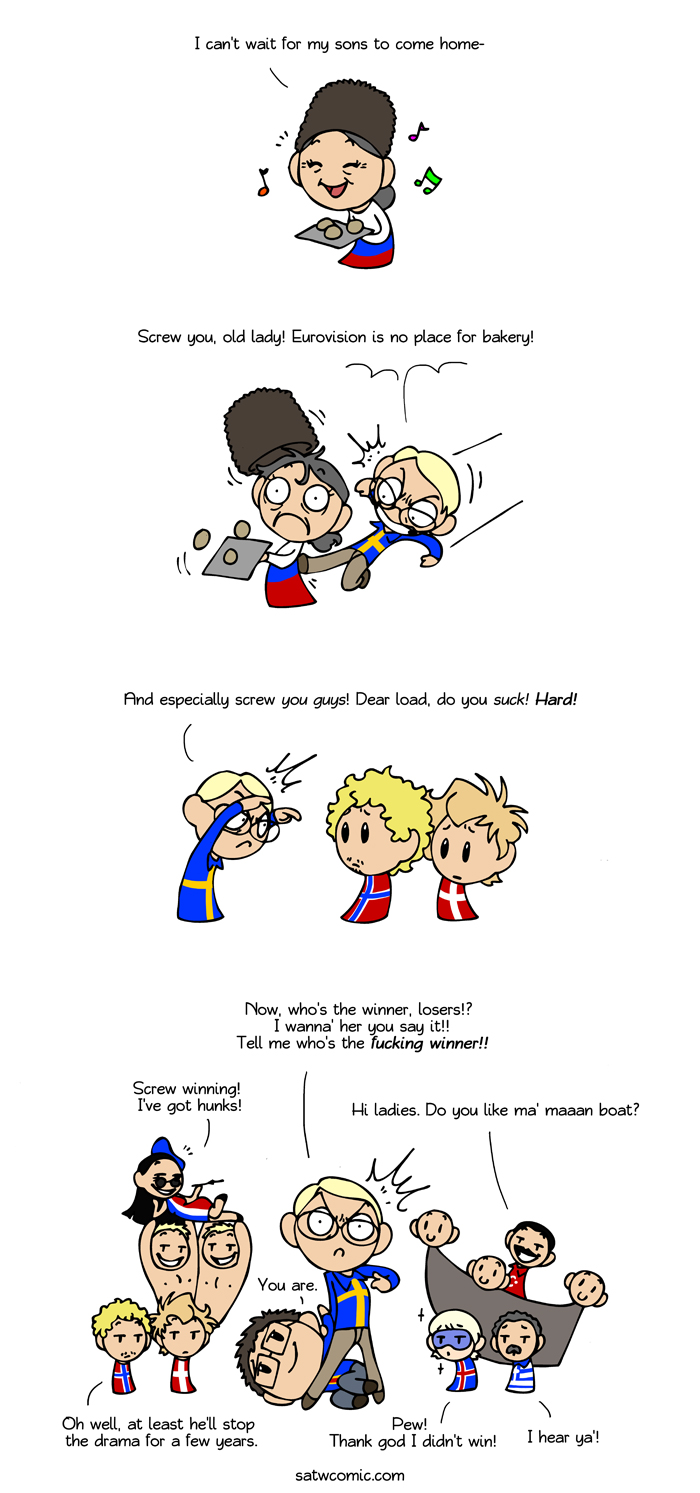 Eurovision 2012 SatWcomic.com