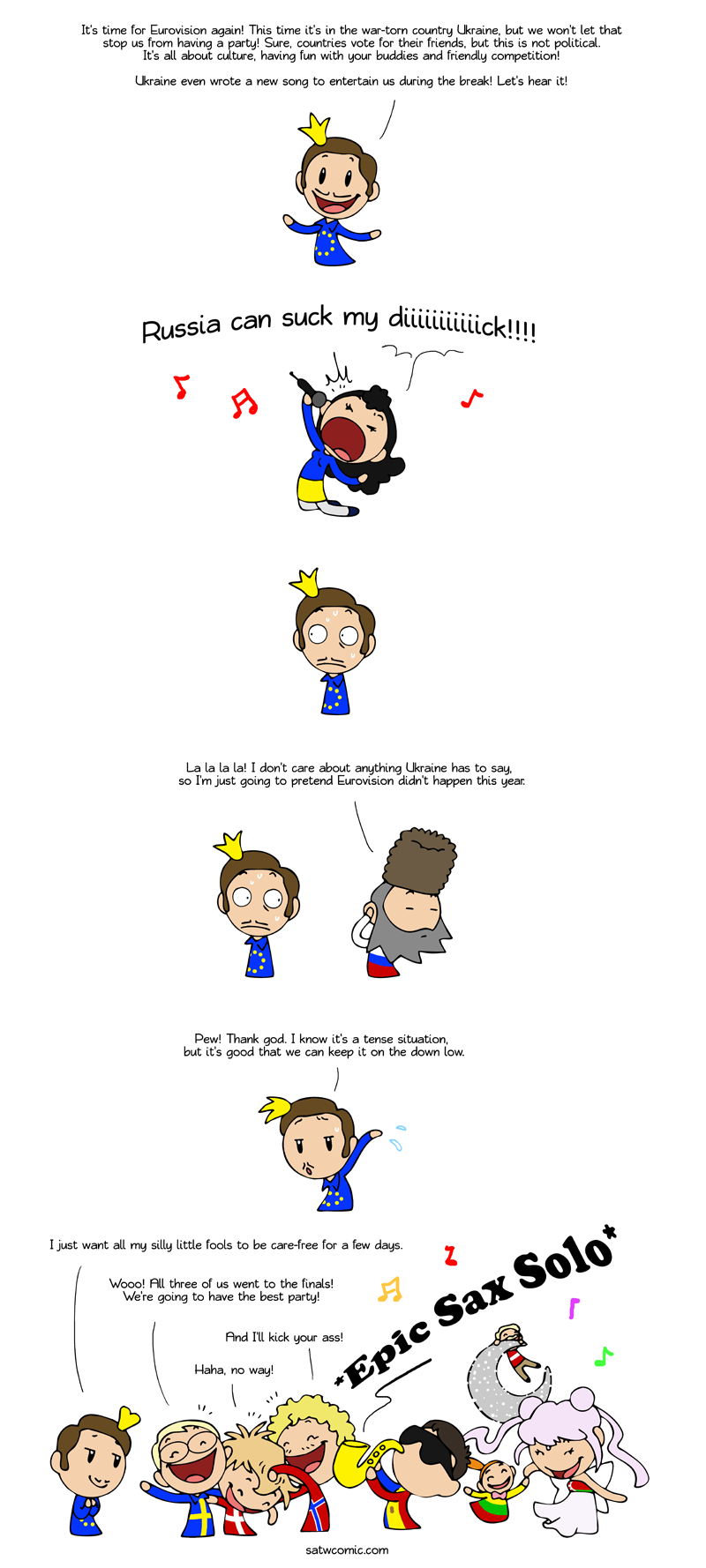 Eurovision 2017 SatWcomic.com