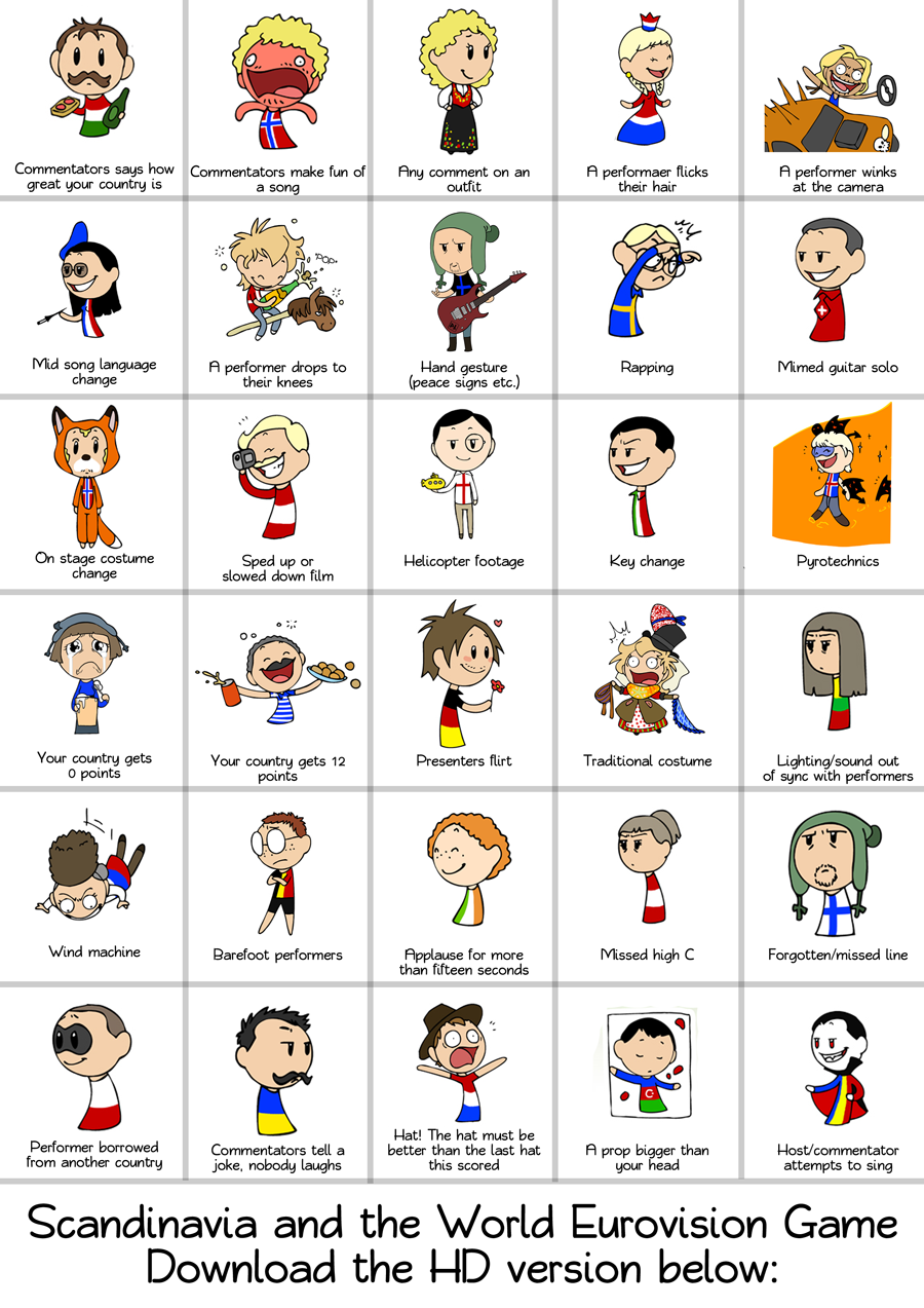 Eurovision Game SatWcomic.com