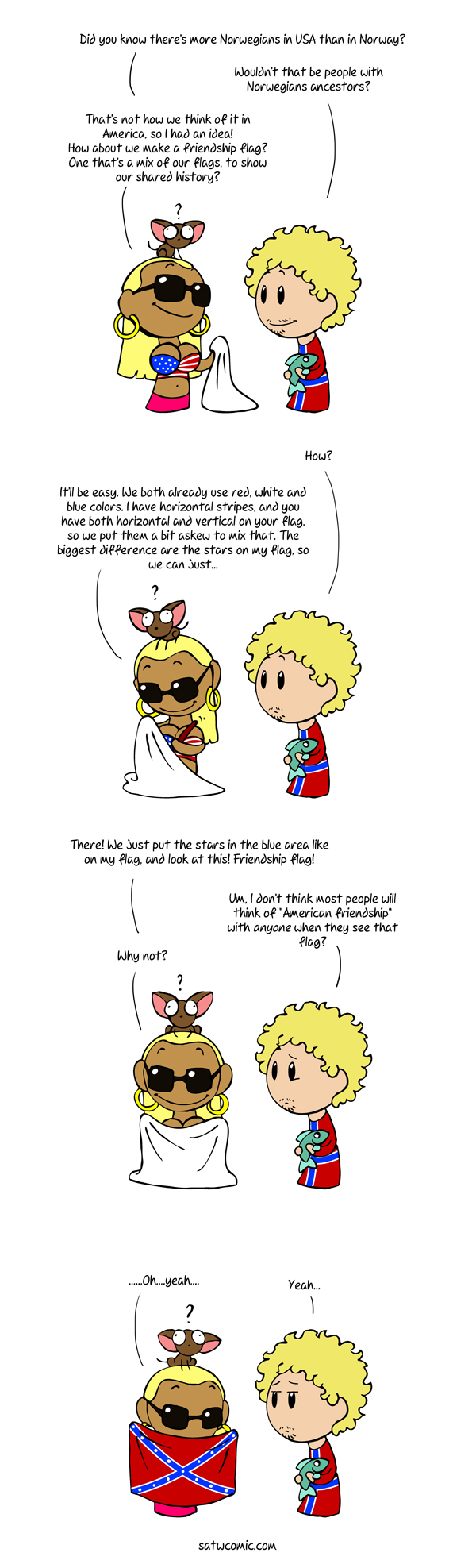 Friendship Flag SatWcomic.com