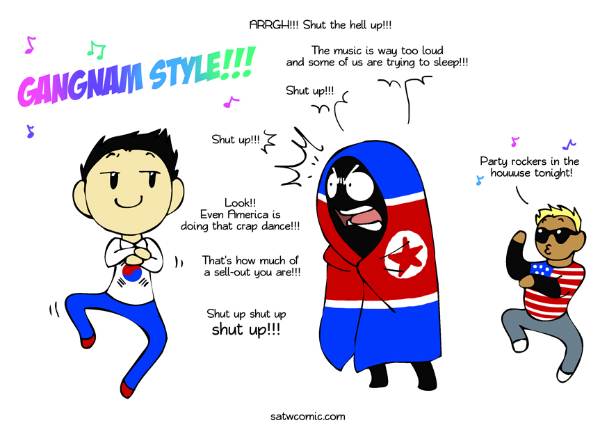 Gangnam Style SatWcomic.com