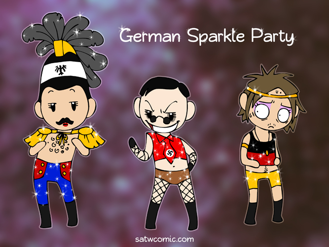 German Sparkle Party SatWcomic.com